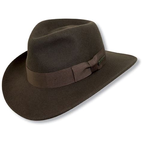 Indiana Jones™ Belloq - Crushable Soft Wool Felt Fedora Hat | Hats for ...