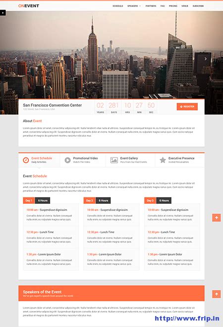 10 Best Event Landing Page Templates For Event, Concerts, Conferences ...