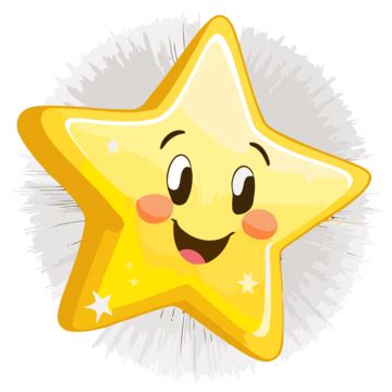 Brilha Brilha Estrelinha Vetor PNG , Adesivo Clipart Rosto Amarelo ...