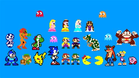 8 Bit Game Characters