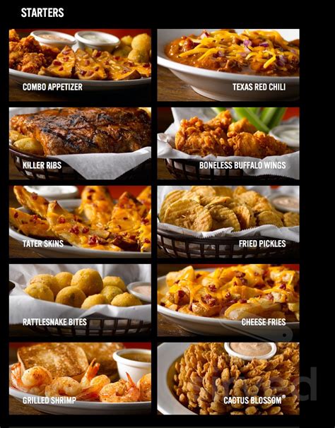 Texas Roadhouse menu in Fairfield, California, USA