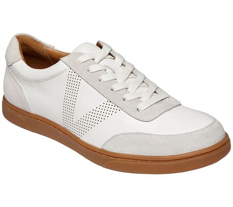 Vionic Men's Leather Lace-Up Sneakers - Brok - QVC.com