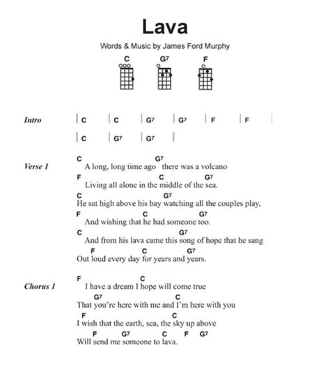 Lava ️🌋 | Ukulele songs, Ukelele chords ukulele songs, Ukelele chords