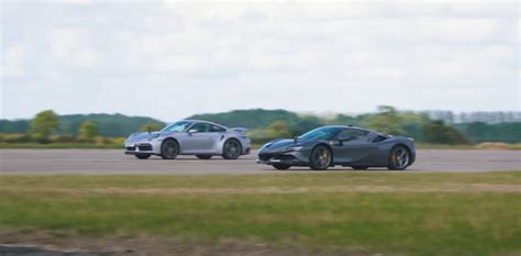 Ferrari SF90 vs Porsche 911 Turbo S -Drag Race (video) - Max Adrenaline ...