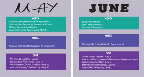 Awareness Calendar | CAWS North Dakota