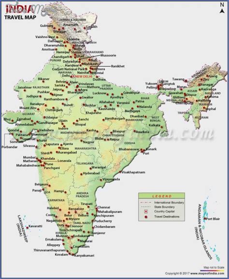 India Tour Map - ToursMaps.com