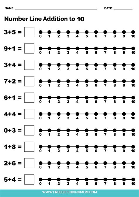 number line 1 10 free printable paper - 10 best printable number line 1 ...