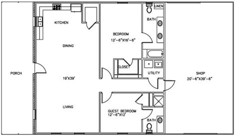 40X60 Shop House Floor Plans - floorplans.click