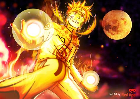 Naruto (nine tails chakra mode) - Uzumaki Naruto (Shippuuden) Photo ...