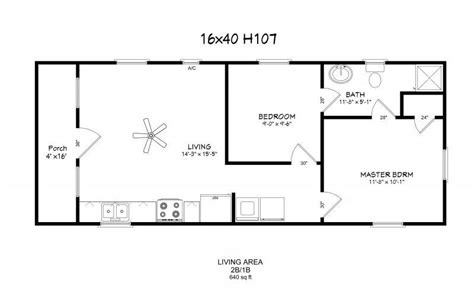 Floor plan 2 16x40 Cabin Floor Plans, Loft Floor Plans, Cabin Plans ...