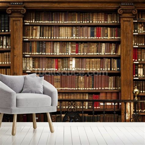 Library Books Wallpaper Mural | Wallsauce US