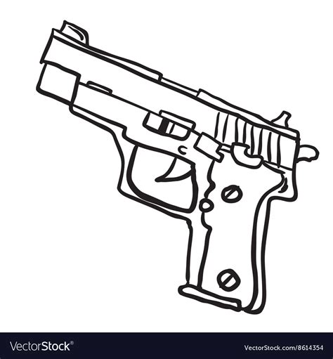 Gun Black And White Clipart