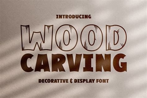 Wood Carving Font Free Download - FreeFontDL