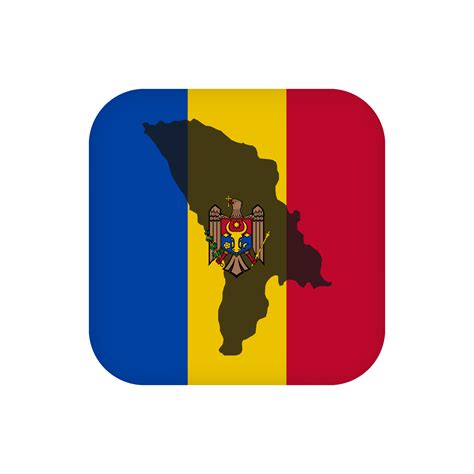 Moldova flag, official colors. Vector illustration. 12744296 Vector Art ...