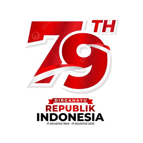 Official Logo Of Hut Ri 79 Year 2024 With Text Indonesian Independence ...