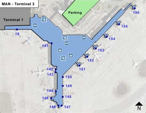 Manchester Airport Terminal Map