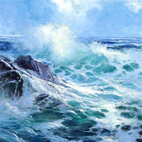 E. John Robinson: painter of the seas | Paesaggi, Onde dell'oceano ...