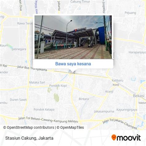 Cara ke Stasiun Cakung di Jakarta Timur menggunakan bis atau kereta?