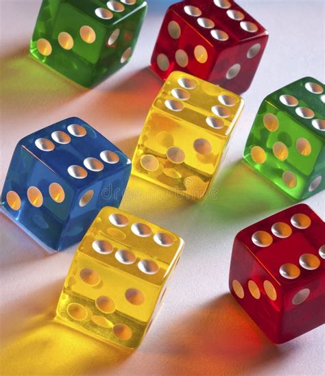 Gambling - Colored Dice Stock Image - Image: 20766101