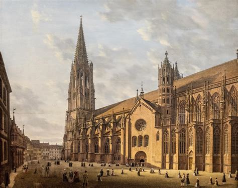 Domenico Quaglio - The Freiburg Cathedral (c1830)[3311 x 2620] : r/ArtPorn