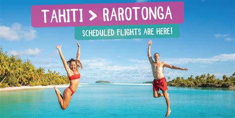 Tahiti to Rarotonga flight schedule