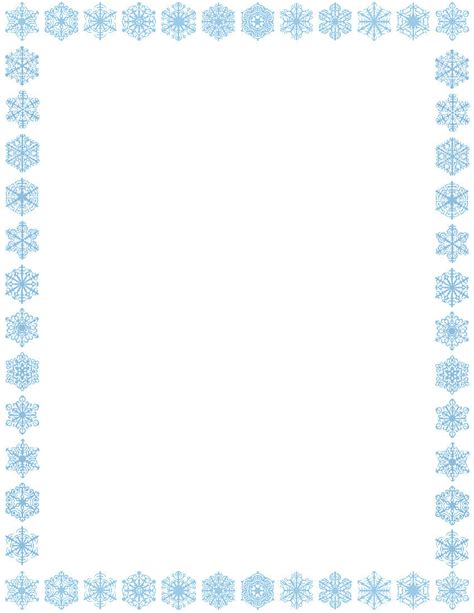 40+ Snowflake Border Clipart Images - Alade