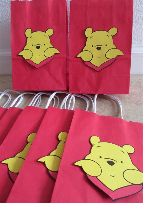 10PC Winnie the Pooh Gift Bags Winnie the Pooh Treat Bags | Etsy