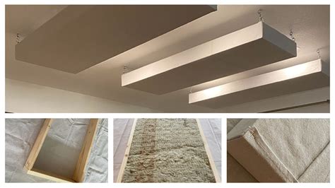 Diy Sound Absorbing Ceiling Panels - Soundproofing Installation With ...