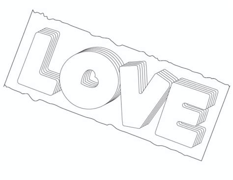 "Love" in Bubble Letters (3 Free Printables)