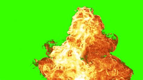 Fire Explosion Effect - green screen 1 - free use - YouTube