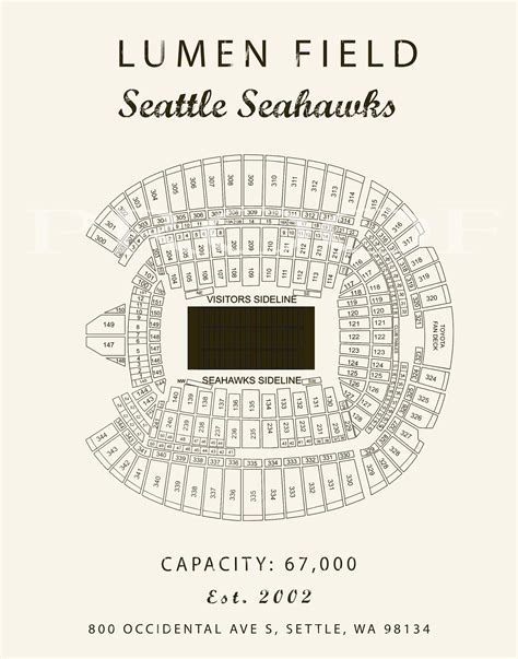 Lumen Field Seating Chart With Seat Numbers