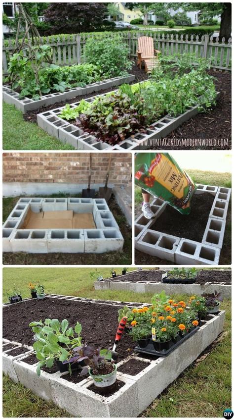 DIY Cinder Block Raised Backyard Mattress-20 DIY Raised Backyard ...