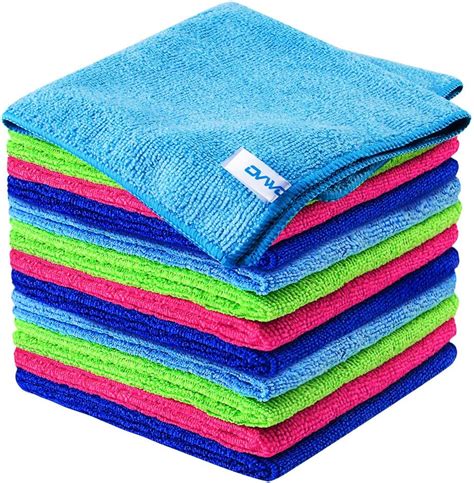 12Pcs Premium Microfibre Cleaning Cloth by ovwo - Microfibre Cloth ...