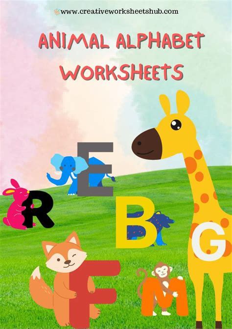 Animal Alphabet Worksheets - creativeworksheetshub