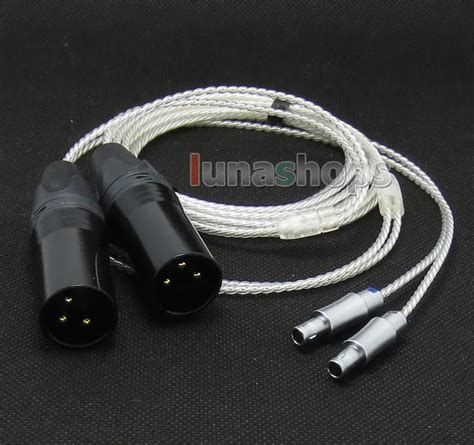 LN004731 3pin XLR Male PCOCC + Silver Plated Cable for Sennheiser HD800 ...