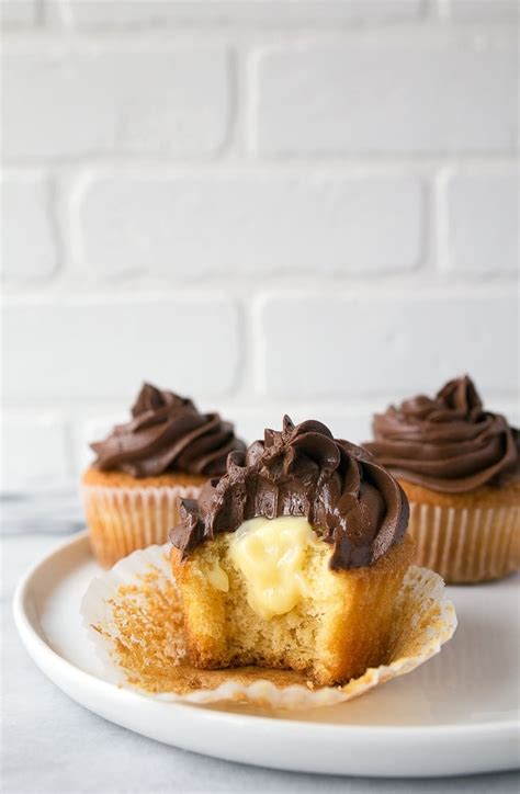 Boston Cream Pie Cupcakes Small Batch | Dessert for Two