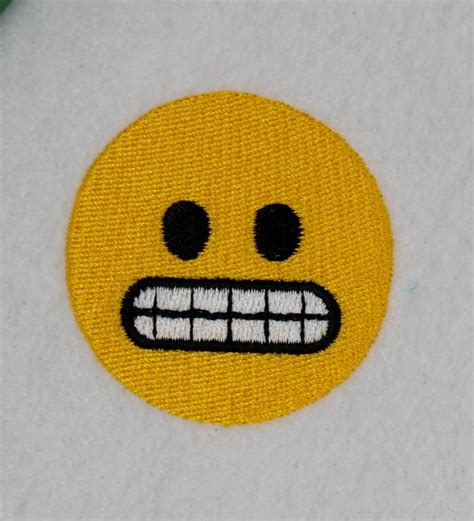 Grimace Emoji Emoticon Machine Embroidery Design Download - Etsy