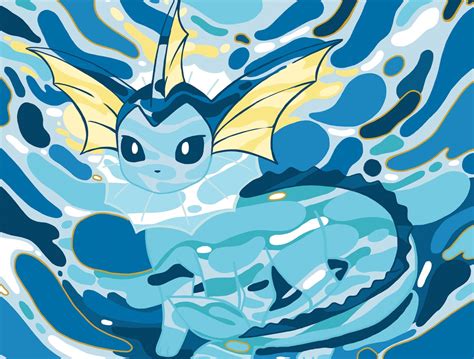 Conceptual: Eevee Evolution Series (Vaporeon) by Jane Kusuma on Dribbble