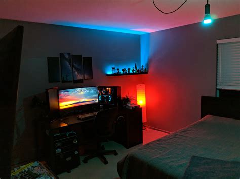 Small Gaming Bedroom Setup: Game Room Ideas On A Budget - Room For Gaming