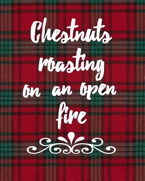 Chestnuts Roasting on an Open Fire Printable - Etsy