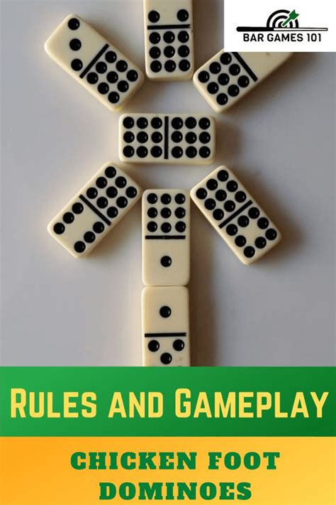 Chicken Foot Dominoes | Rules & How to Play? - Bar Games 101 | Fun card ...