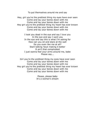 Bones Lyrics - Ginny Blackmore | PDF