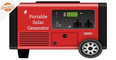 Best Emergency Portable Solar Generator - Telson Survival