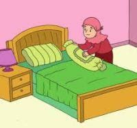 Gambar Anak Merapikan Tempat Tidur Kartun - 52+ Koleksi Gambar