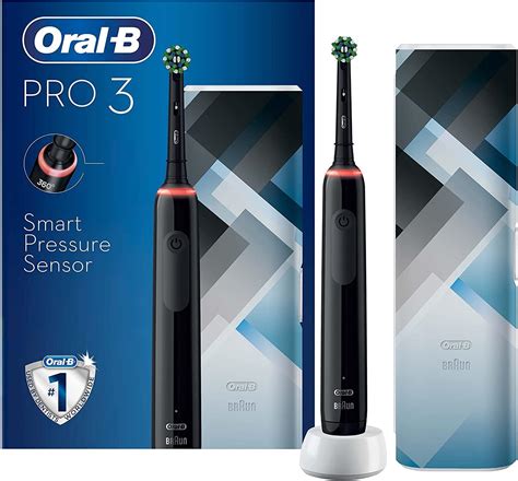 Oral-B Pro 3 Electric Toothbrush with Smart Pressure Sensor, 1 Cross ...