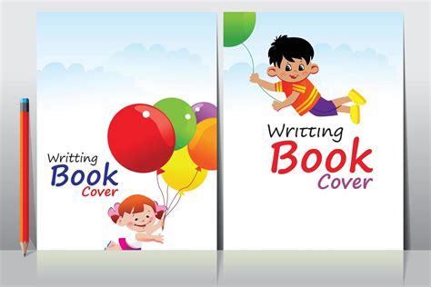 School Writing book cover design 16529333 Vector Art at Vecteezy