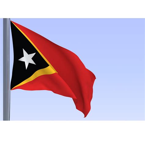 The good quality of the East Timor Flag Polyester Flag 5*3 FT 150*90 CM ...