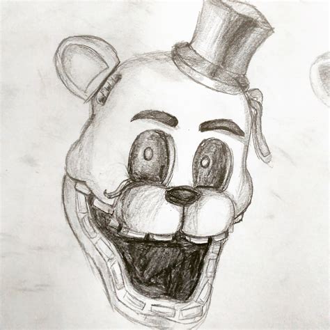 Golden Freddy (Pencil Drawing) : r/fivenightsatfreddys