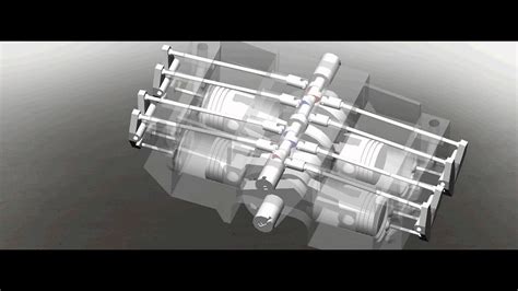 FLAT4 ENGINE ANIMATION - SOLIDWORKS - YouTube