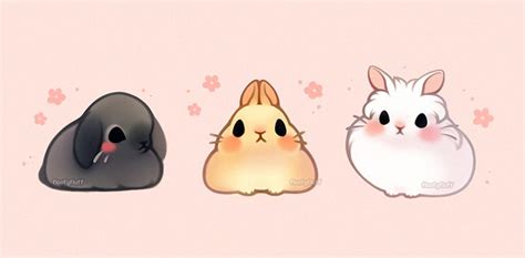 Bunnies | Fluffysheeps Cute Animal Drawings Kawaii, Cute Little ...